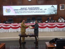 Paripurna ke-43: DPRD dan Pemprov Gorontalo Sepakat Kawal Ranperda APBD 2026
