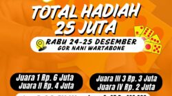 Momentum 25 Tahun Provinsi Gorontalo, PORDI Gelar Turnamen Domino